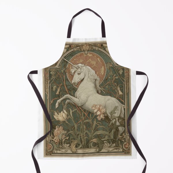 Item preview, Art nouveau Unicorn Card designed and sold by MendaciousMina.