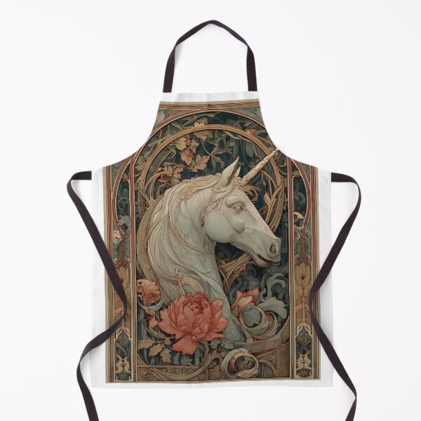 Item preview, Art nouveau Unicorn Card designed and sold by MendaciousMina.