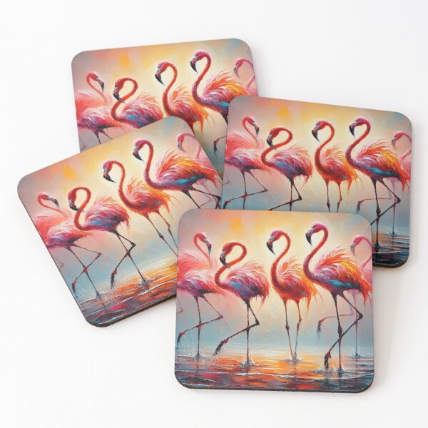 Item preview, FLAMINGOES AT SUNSET designed and sold by chrisbradbury.