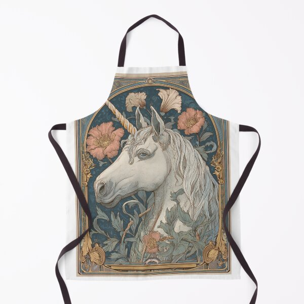 Item preview, Art nouveau Unicorn Card designed and sold by MendaciousMina.