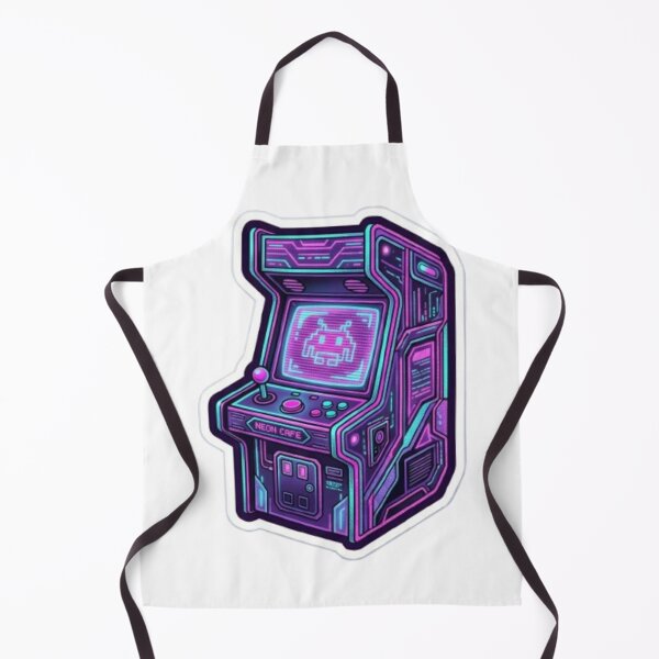 Item preview, neon cyberpunk style retro arcade machine designed and sold by PARMARJEET95.