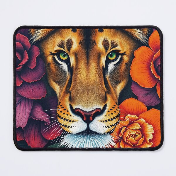 Item preview, Lion in a sea of flowers designed and sold by LioTou.