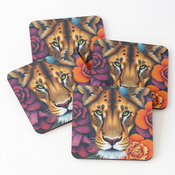 Item preview, Lion in a sea of flowers designed and sold by LioTou.