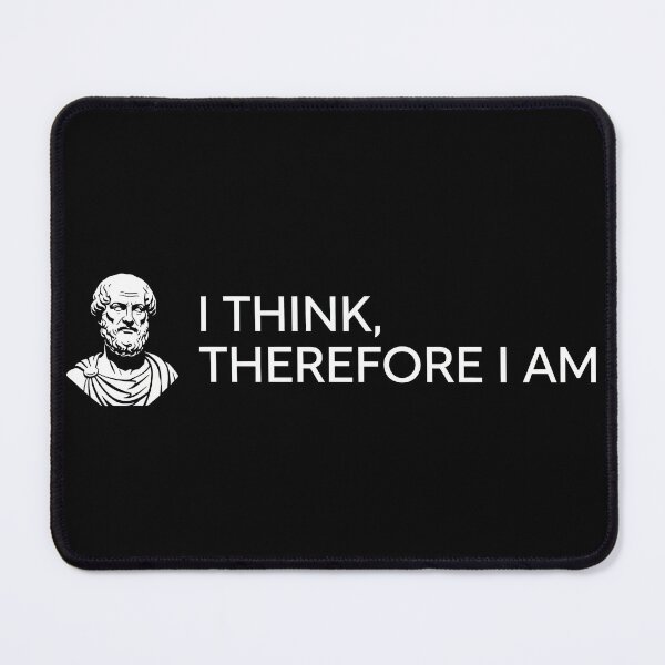 Item preview, Philosophy Quote Sticker - I Think Therefore I Am designed and sold by PopDesignStyle.