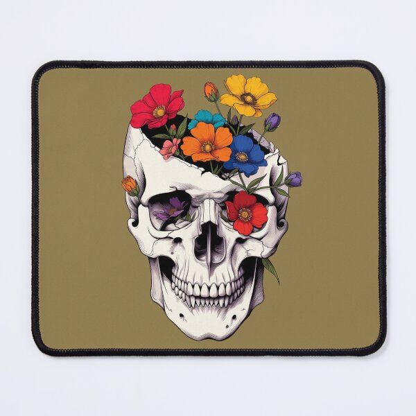 Item preview, Skull of flowers designed and sold by TADreamer1776.
