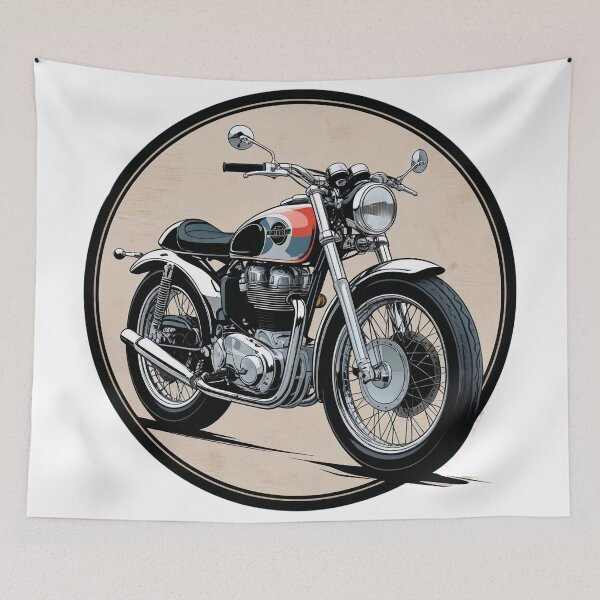 Item preview, Vintage Motorcycle Adventure designed and sold by Mau05store.