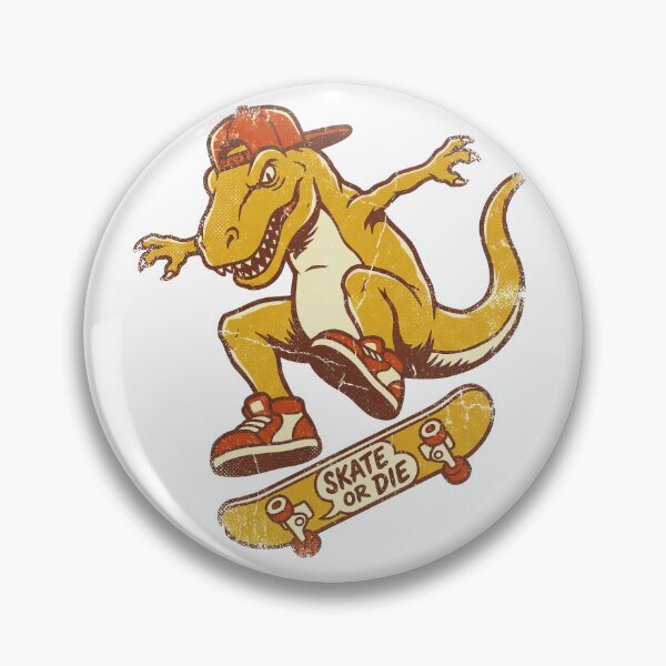 Item preview, Cool T-Rex dinosaur riding a skateboard designed and sold by Mike Kiev art.