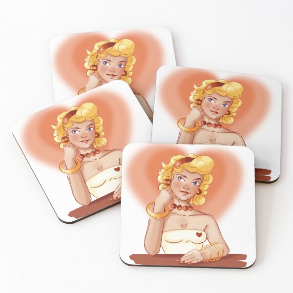 Item preview, Valentine - Blonde Vintage Pin-Up designed and sold by Melluna Studio.