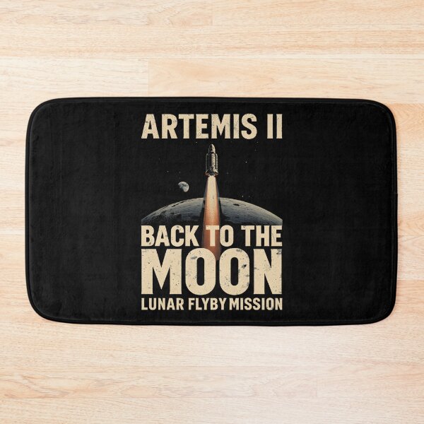 Item preview, Artemis II Back to the Moon Retro Rocket Space Mission Design designed and sold by LunaMagicStudio.