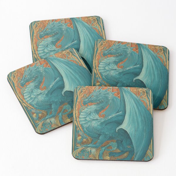Item preview, Art nouveau Dragon designed and sold by MendaciousMina.