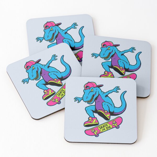 Item preview, Cool T-Rex dinosaur riding a skateboard designed and sold by Mike Kiev art.