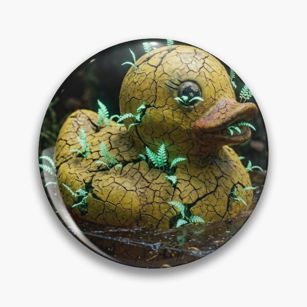 Item preview, The Amber Reclaim: Fossilized Fern Duck designed and sold by DuckOddity.