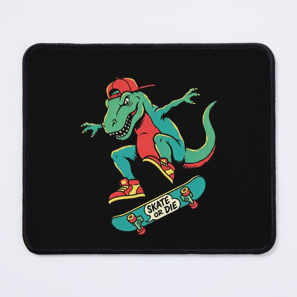 Item preview, Cool T-Rex dinosaur riding a skateboard designed and sold by Mike Kiev art.