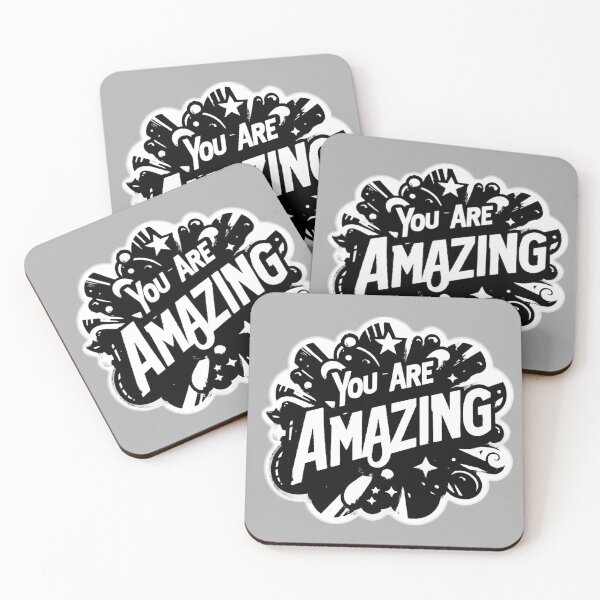 Item preview, You Are Amazing - Motivational Typography Design designed and sold by PixelParinda.