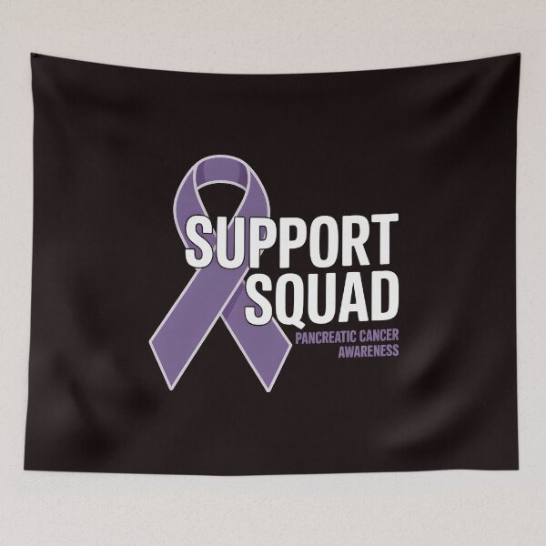 Item preview, Support Squad Pancreatic Cancer Awareness – Purple Ribbon We Wear Purple Design designed and sold by Redgiant87x.