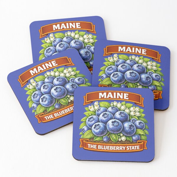 Item preview, Maine - The USA Blueberry State designed and sold by Myra365Art.