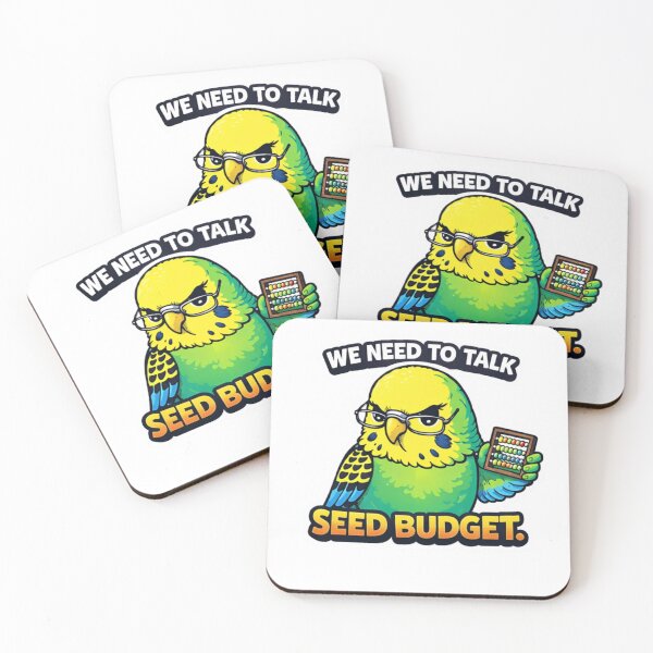 Item preview, Budgie We Need To Talk Seed Budget Funny Bird Sticker designed and sold by Gentlestate.