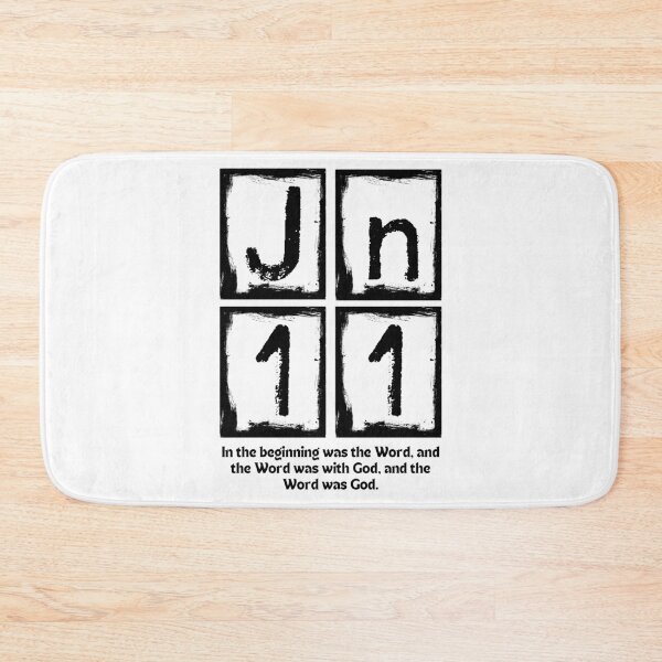 Item preview, John 1:1 - In the Beginning Was the Word Christian Design designed and sold by MoriaStore.