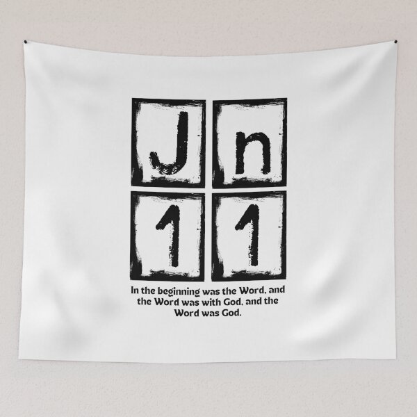Item preview, John 1:1 - In the Beginning Was the Word Christian Design designed and sold by MoriaStore.