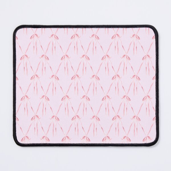 Item preview, Pink silk bow seamless pattern Watercolor ribbon, Girl coquette diamond lattice design illustration designed and sold by BartolArt.