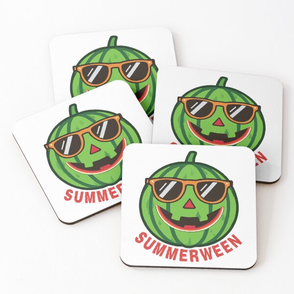 Item preview, Summerween Watermelon Pumpkin Jack o Lantern - Summer Halloween Vibes designed and sold by VibranPalette.
