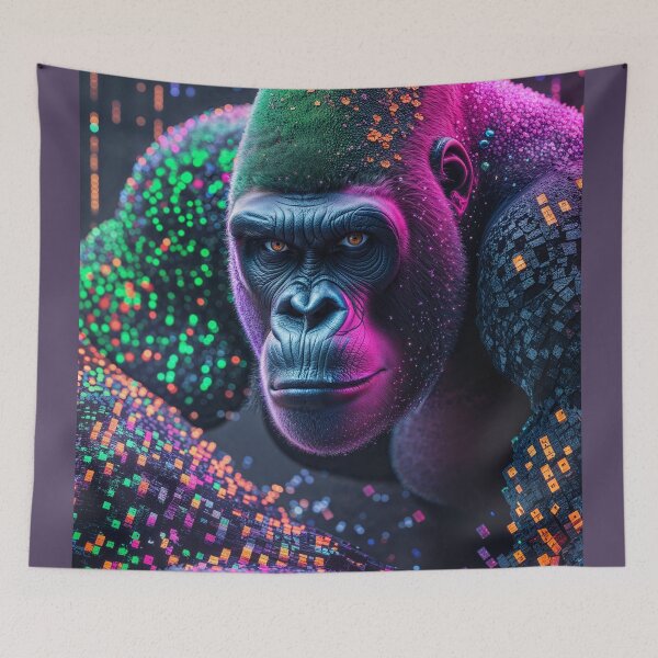 Item preview, Gorilla in a creative matrix - 1 designed and sold by LioTou.