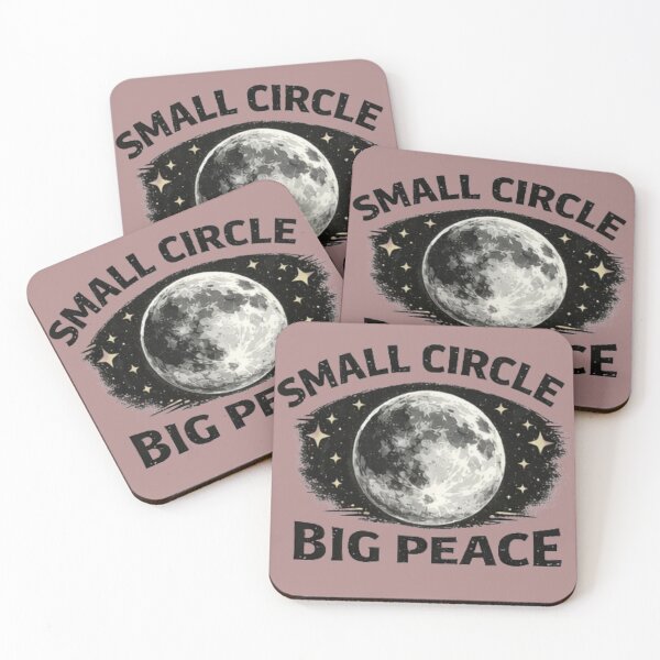 Item preview, Small Circle Big Peace Shirt | Introvert Lifestyle Minimal Friends Quote Moon Aesthetic designed and sold by sumodesign.