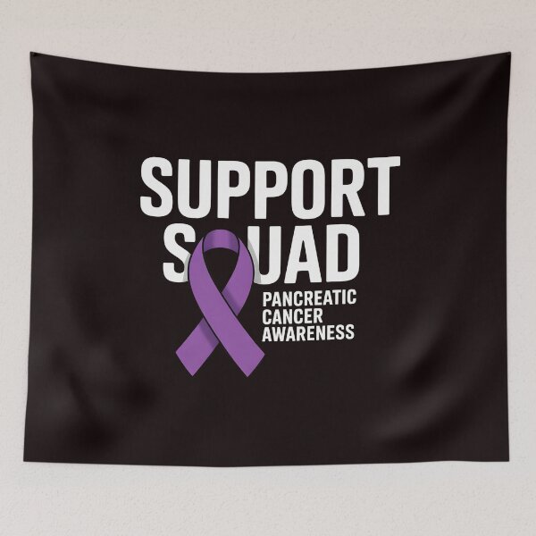 Item preview, Support Squad Pancreatic Cancer Awareness – Fight Pancreatic Cancer Purple Rainbow designed and sold by Redgiant87x.