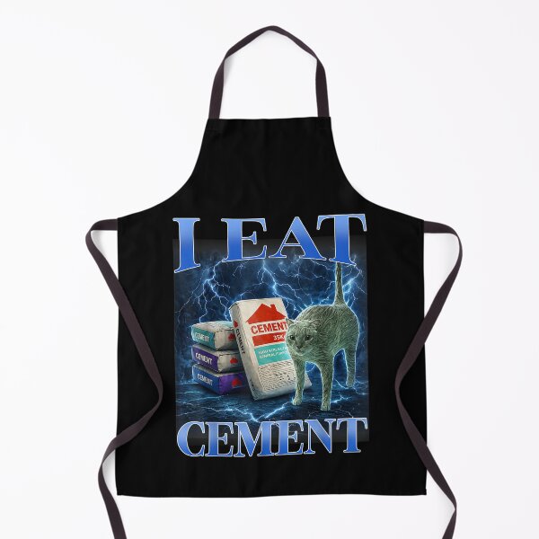 Item preview, I Eat Cement Funny Cat Meme Memes I Eat Dry Wall designed and sold by Alluka Brand.