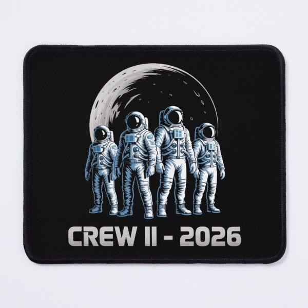 Item preview, Crew II 2026 — Four Astronauts Moon Mission Space Art Tee V1 designed and sold by DarylWelsh2024.