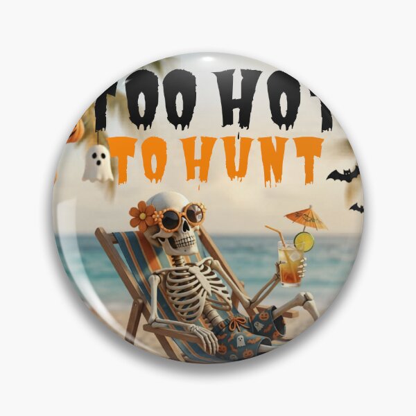 Item preview, Summerween Skeleton Beach Day - Too Hot To Hunt Ghost  designed and sold by VibranPalette.