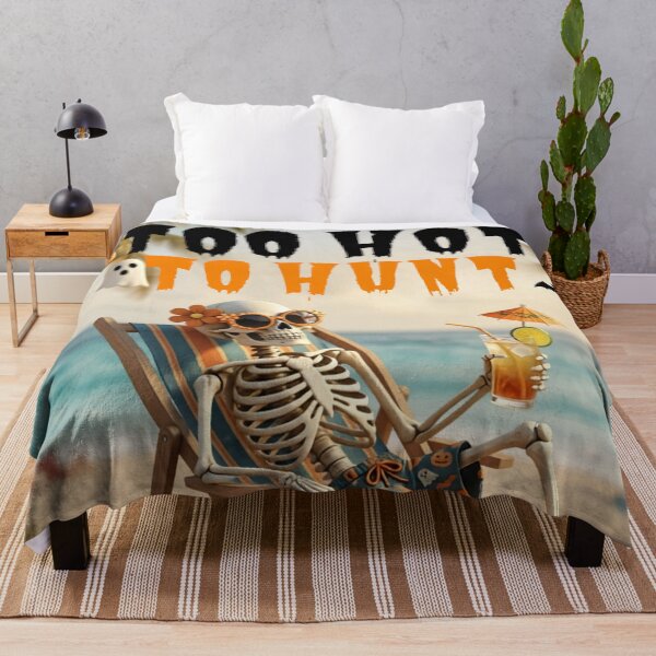Item preview, Summerween Skeleton Beach Day - Too Hot To Hunt Ghost  designed and sold by VibranPalette.