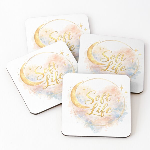 Item preview, Soft Life Moon Aesthetic Feminine Design designed and sold by Shimo Art Studio.