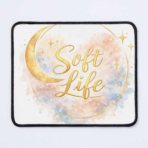 Item preview, Soft Life Moon Aesthetic Feminine Design designed and sold by Shimo Art Studio.