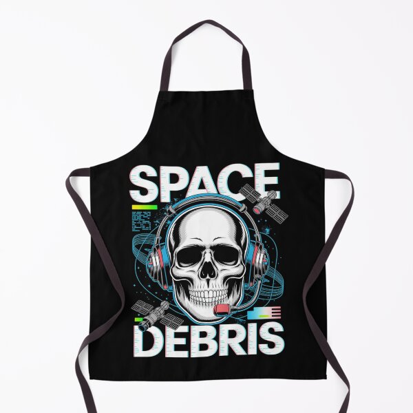 Item preview, Space Debris — Skull Headset Grid Satellite Neon Streetwear Space Tee V1 designed and sold by DarylWelsh2024.
