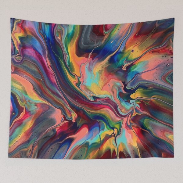 Item preview, Abstract liquid painting designed and sold by TwistedRabbit.