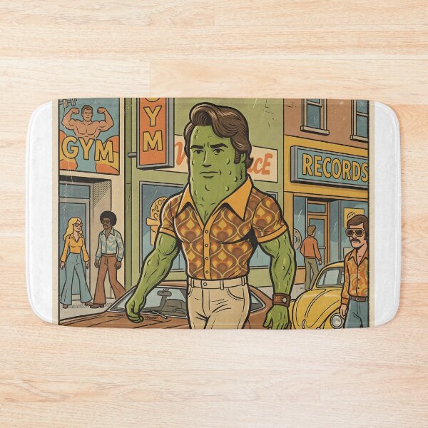 Item preview, Arnold Pickle – Retro 70s Bodybuilder Dill Vibes designed and sold by CreativeCrewApp.