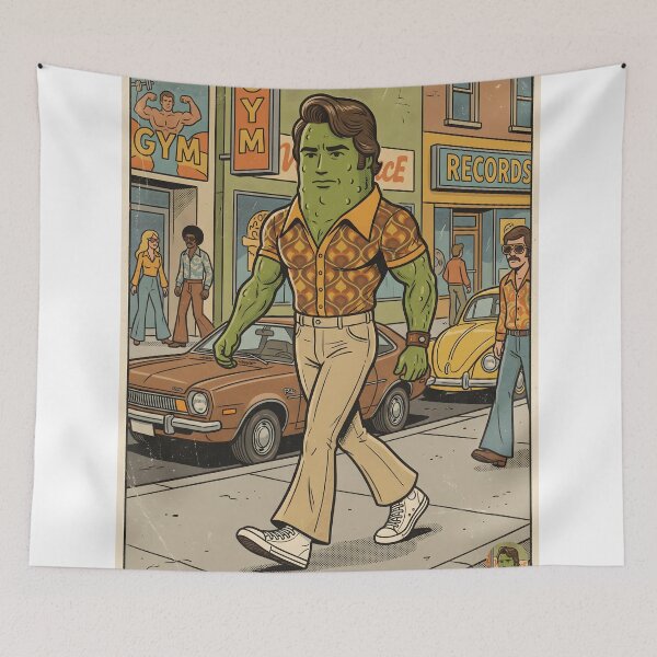 Item preview, Arnold Pickle – Retro 70s Bodybuilder Dill Vibes designed and sold by CreativeCrewApp.