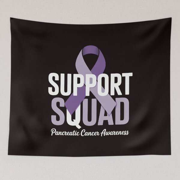 Item preview, Support Squad Pancreatic Cancer Awareness – We Wear Purple Purple Ribbon Design designed and sold by Redgiant87x.