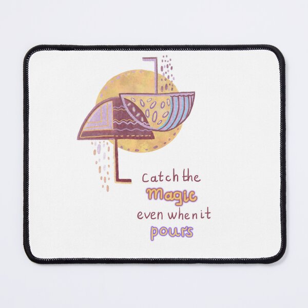 Item preview, Catch the Magic Rain Umbrella Inspirational Quote Art designed and sold by FaliushART.