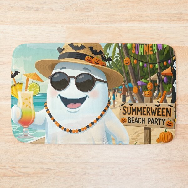 Item preview, Summerween Ghost Beach Party - Spooky Summer Vacation Vibes designed and sold by VibranPalette.