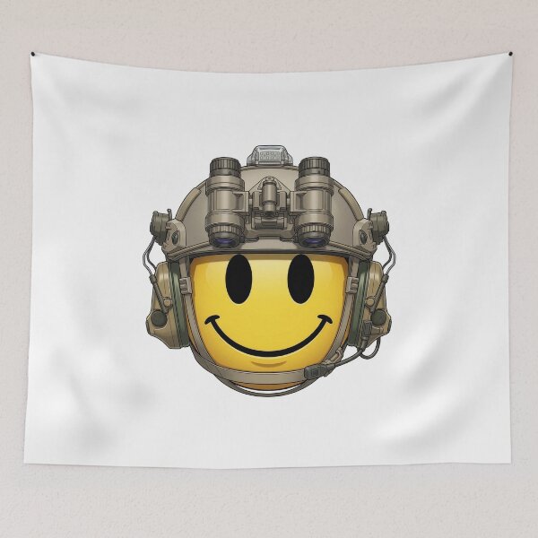 Item preview, Smiley Emoticon Tactical designed and sold by RAWLIFEGRAPHIC.