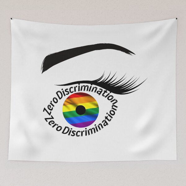 Item preview, Zero Discrimination LGBT Flag Eye  designed and sold by ReuvenStore.