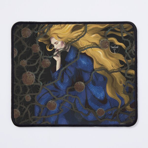 Item preview, Woman asleep amidst the roses designed and sold by Tinefer1111.