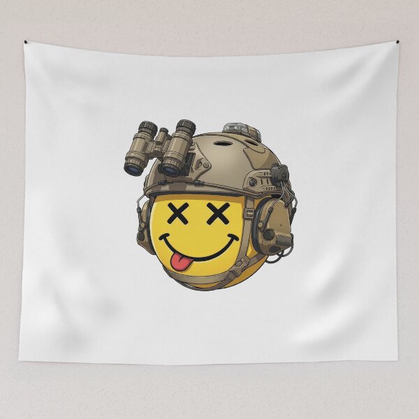 Item preview, Smiley Emoticon Tactical designed and sold by RAWLIFEGRAPHIC.