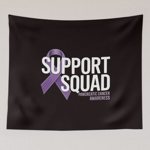 Item preview, Support Squad Pancreatic Cancer Awareness – Purple Rainbow Awareness Design designed and sold by Redgiant87x.