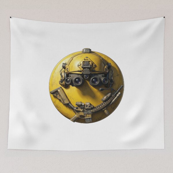 Item preview, Smiley Emoticon Tactical designed and sold by RAWLIFEGRAPHIC.