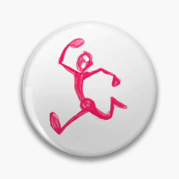 Item preview, Red Funny Running Stick Figure designed and sold by Pryhozha.