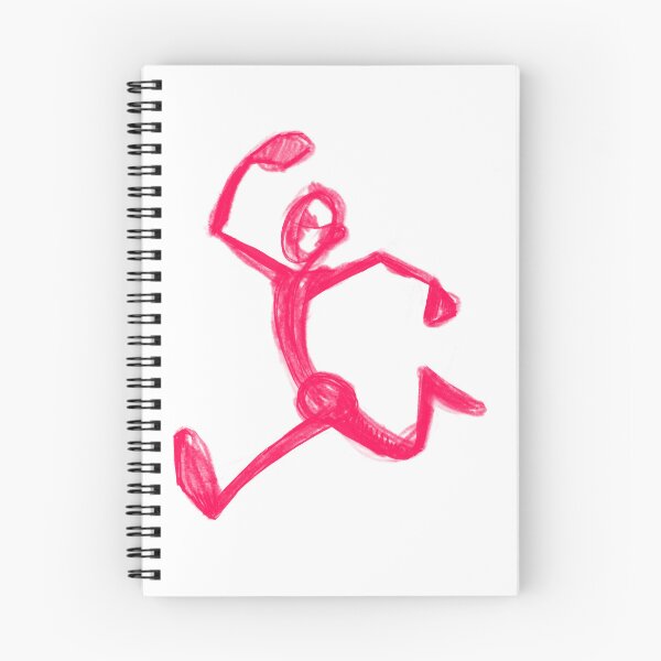 Item preview, Red Funny Running Stick Figure designed and sold by Pryhozha.