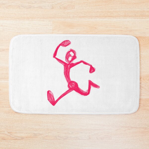 Item preview, Red Funny Running Stick Figure designed and sold by Pryhozha.